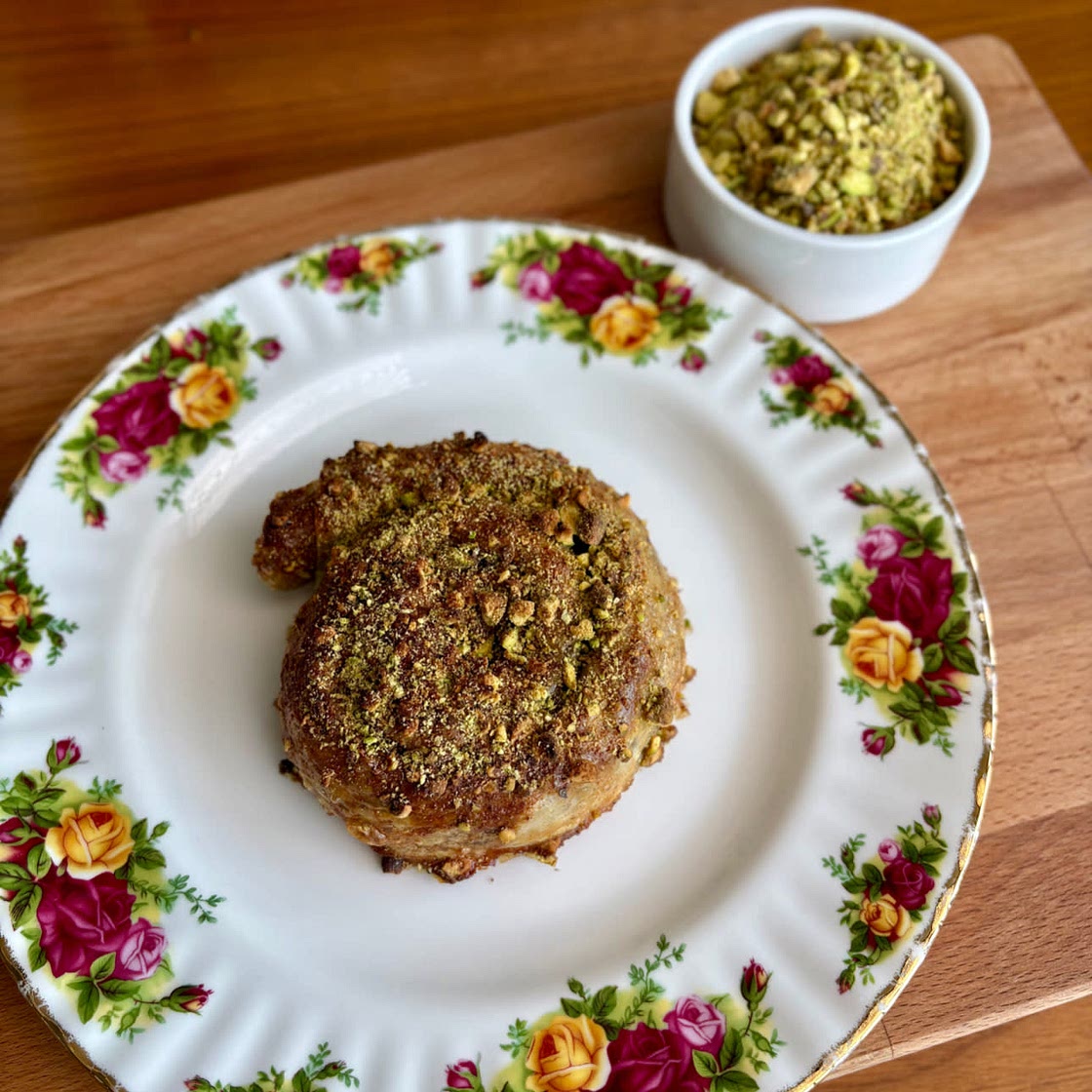 Pistachio Baklava Rice Paper Spiral