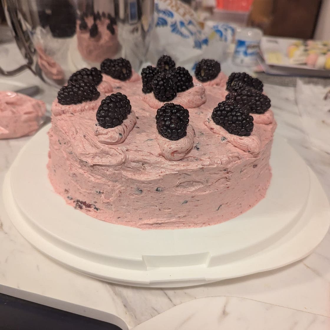 Gluten-Free Honey Blackberry Cake (Dairy-Free)
