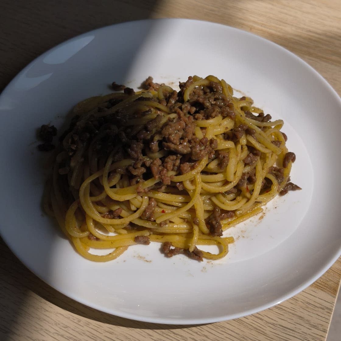 Mongolian Ground Beef Noodles