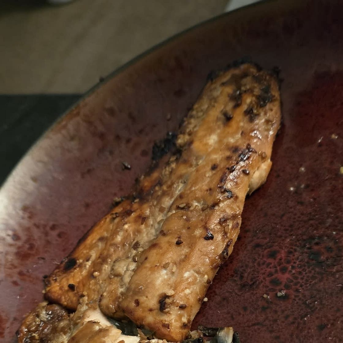 Air Fryer frozen salmon