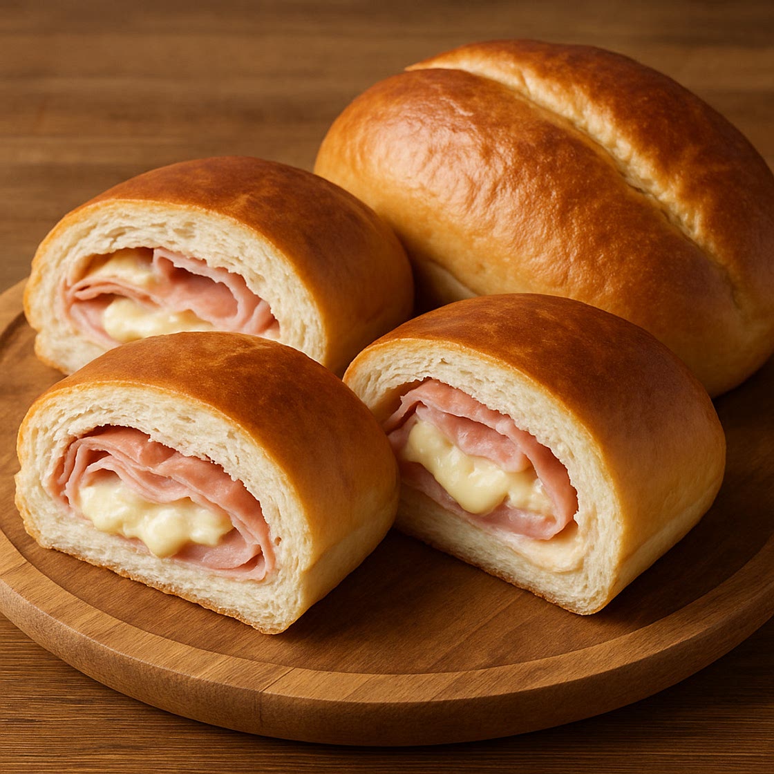 Pan Relleno de Jamón y Queso