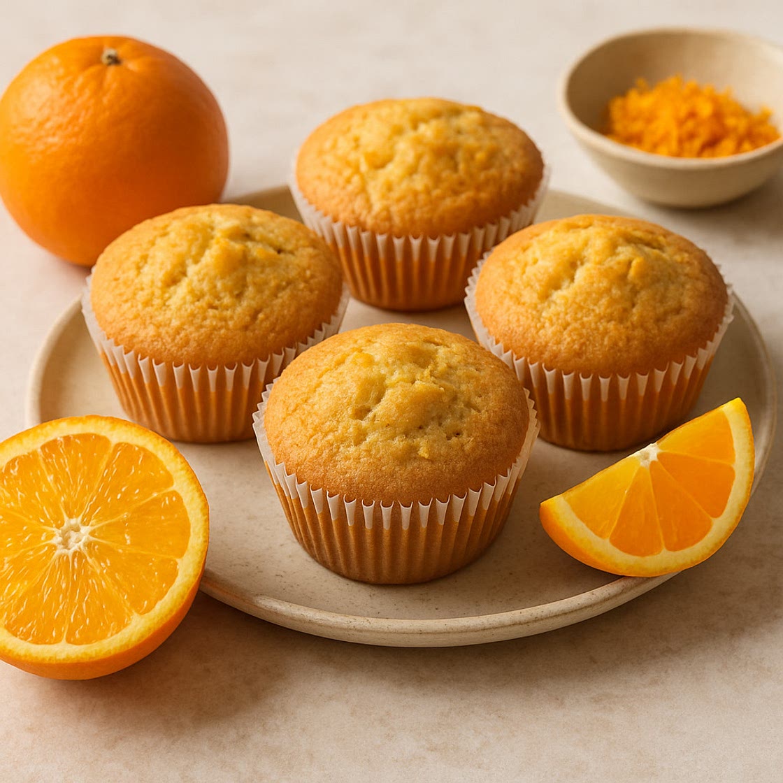 Muffins de laranja