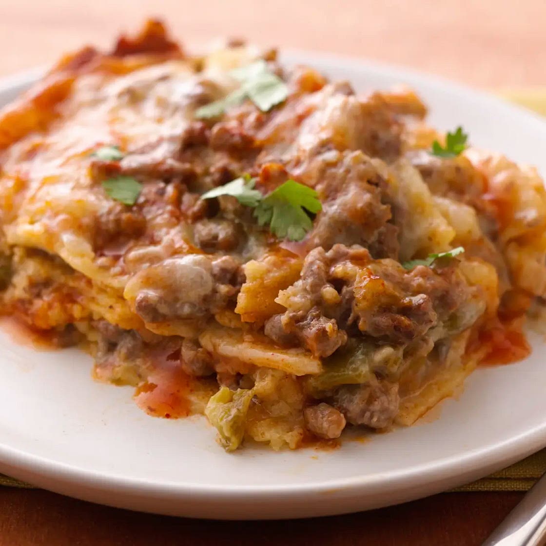 Slow-Cooker Layered Enchilada Dinner