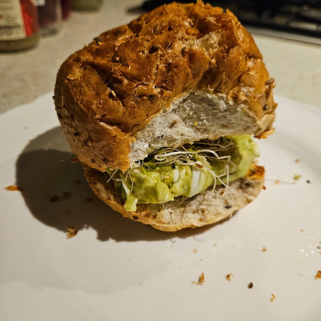 Avocado and Egg Salad Sandwich
