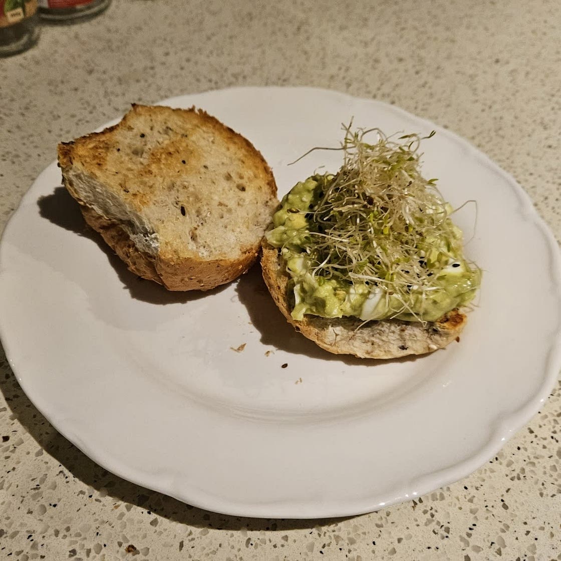 Avocado and Egg Salad Sandwich