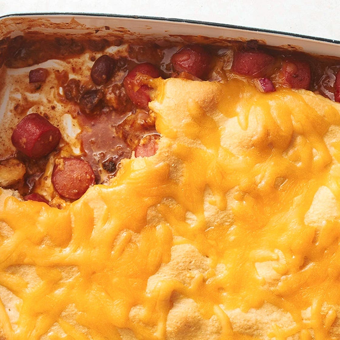 Chili Cheese Dog Casserole