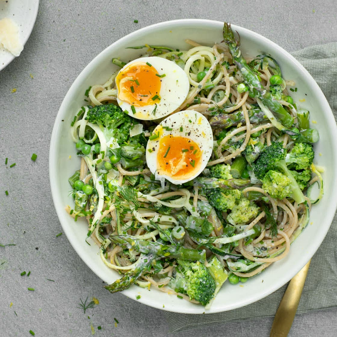 Pasta Primavera with Asparagus and Green Beans