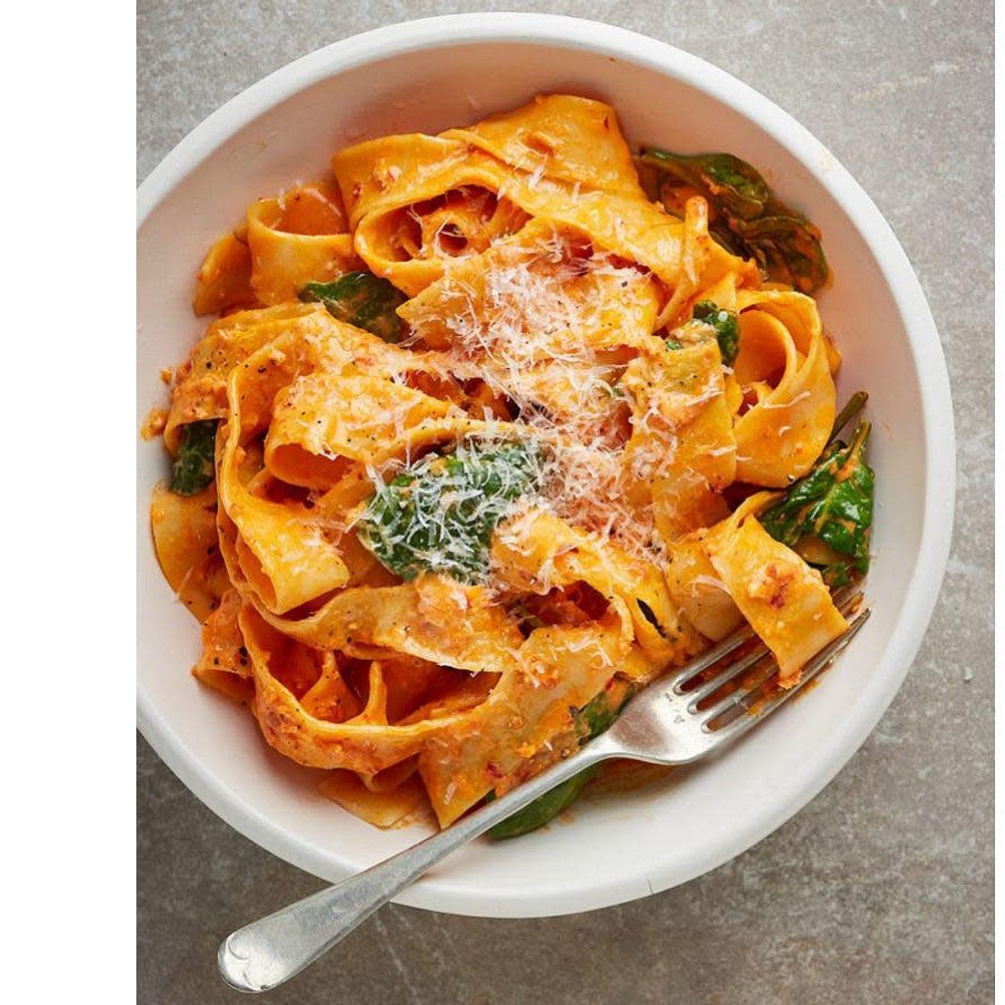 Fettuccine with Nduja, Chorizo and Mascarpone