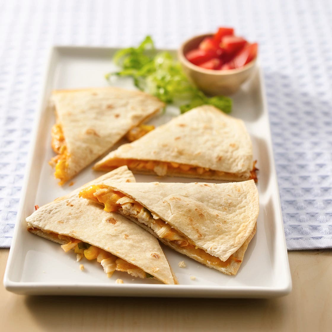 Chicken and Corn Quesadillas