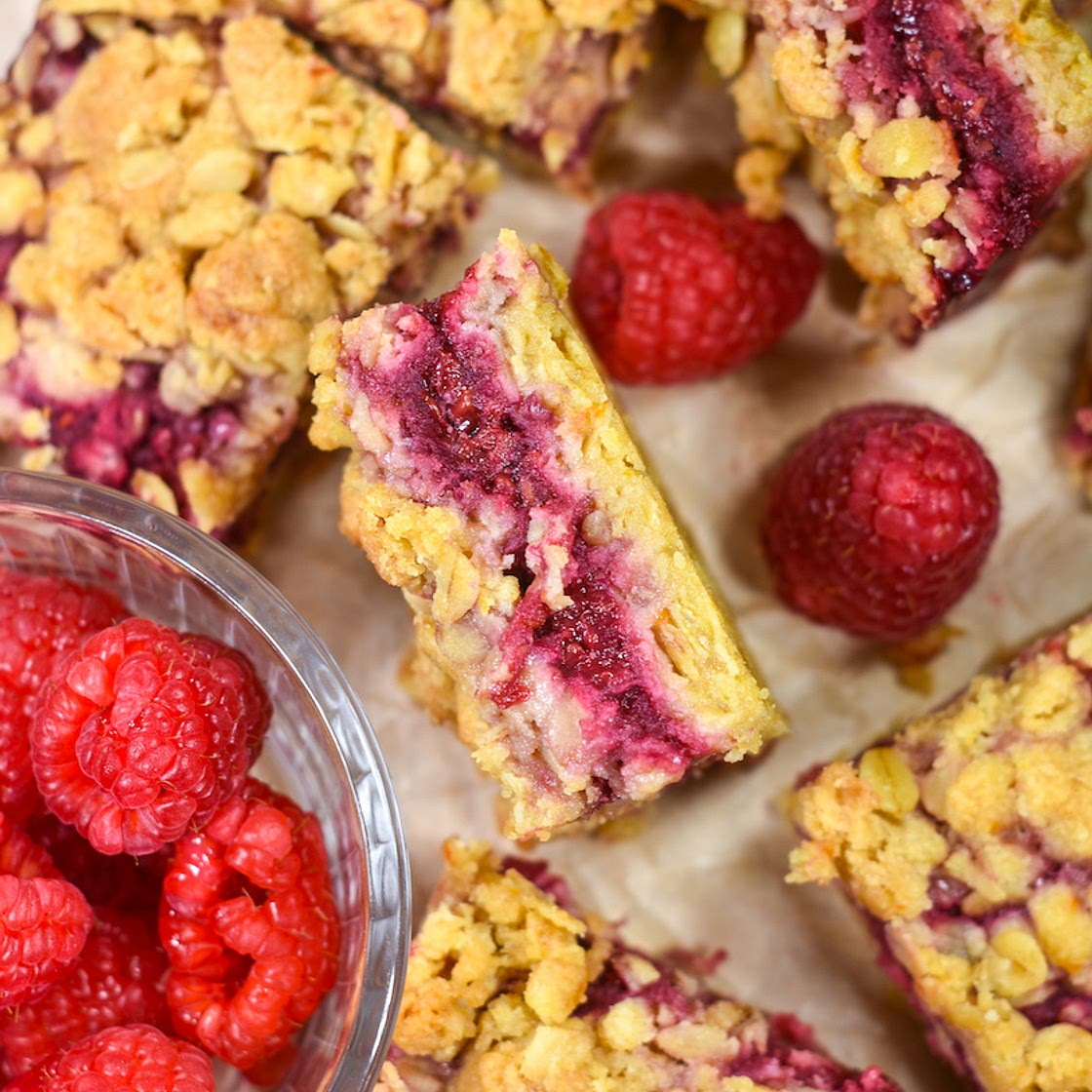 Raspberry Crumble Bars