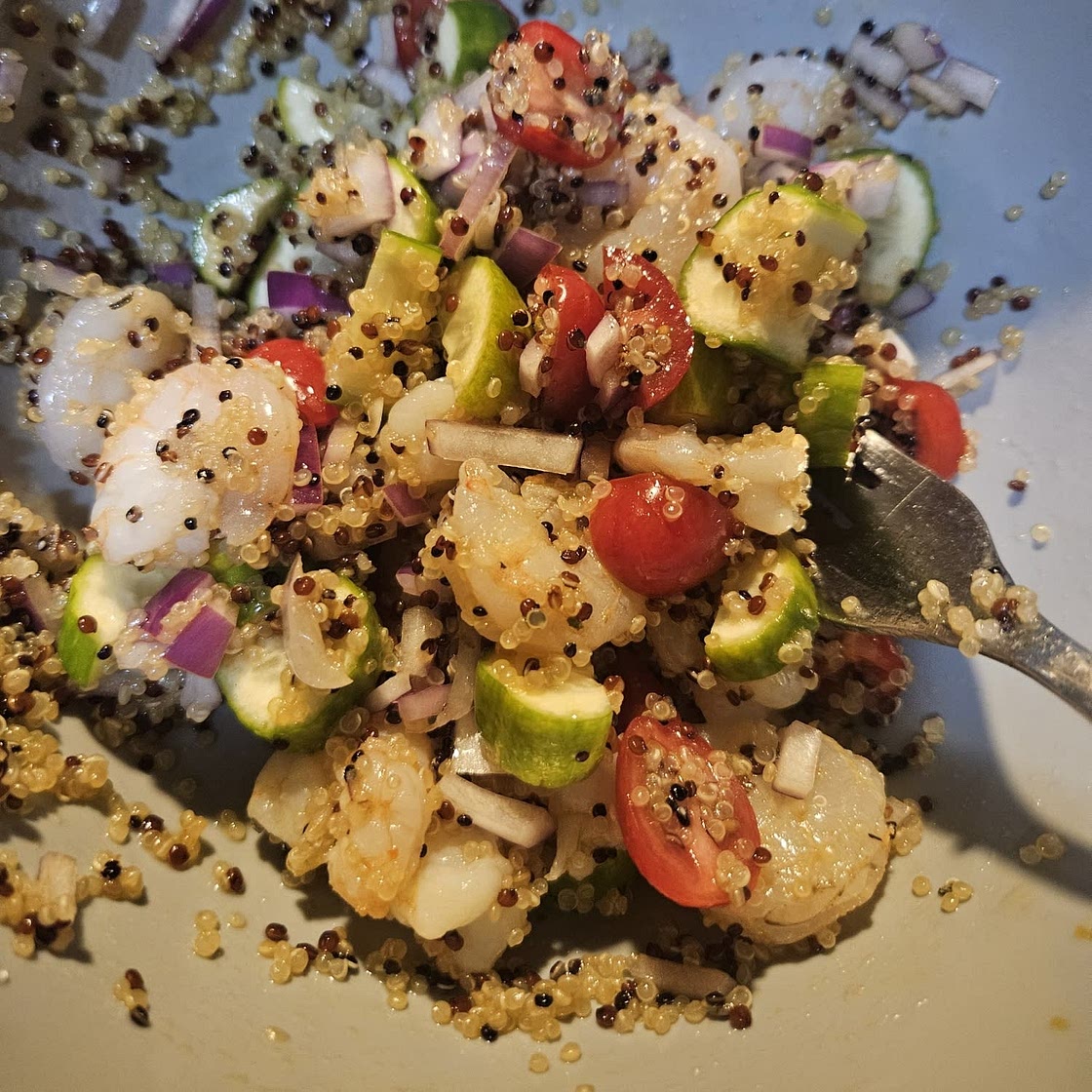 Garlic Shrimp with Quinoa