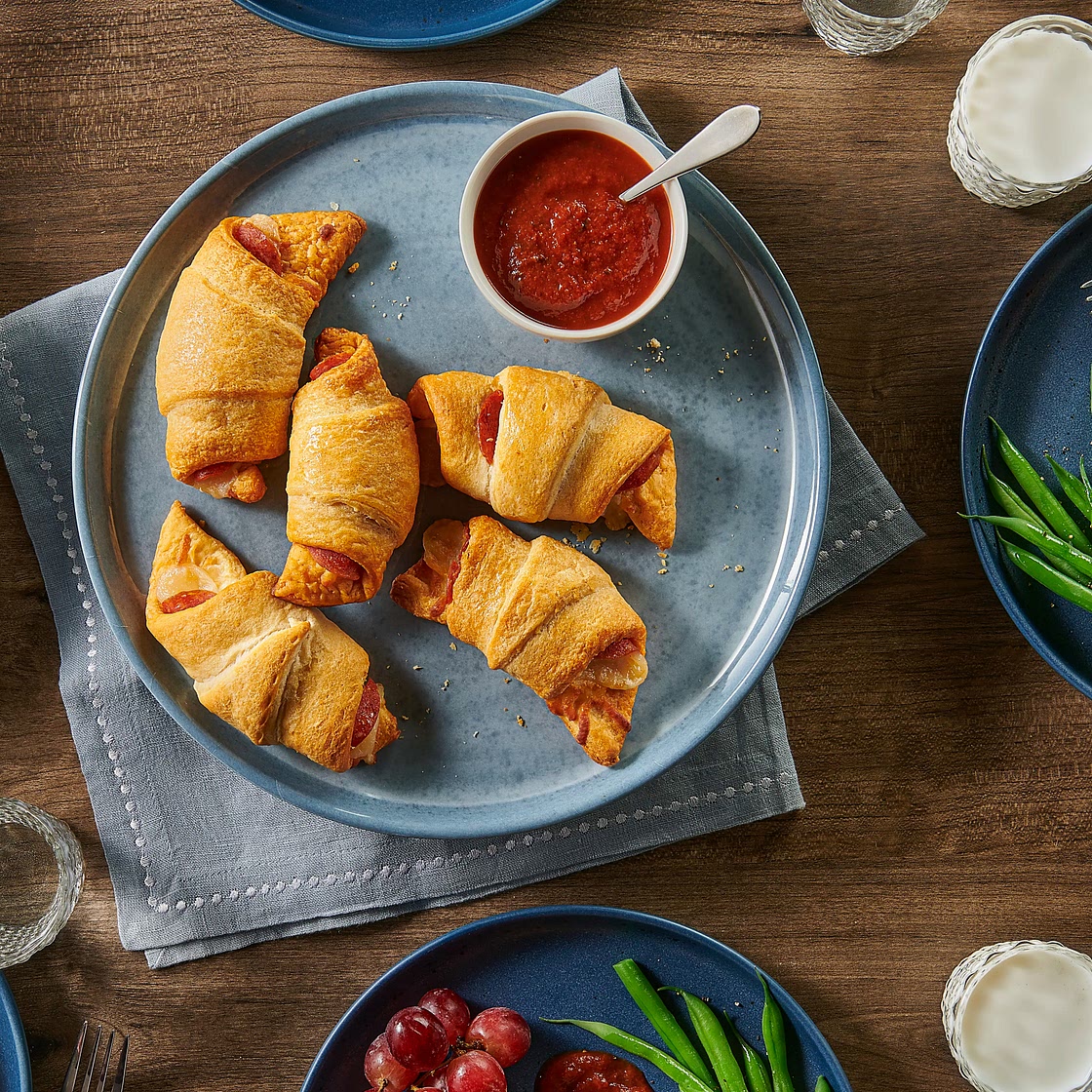 Pepperoni Pizza Crescent Rolls