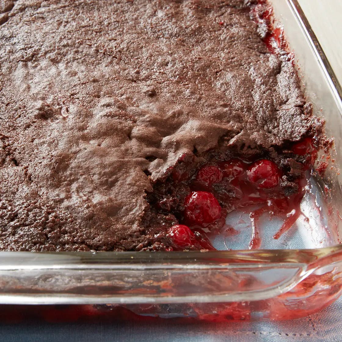 3-Ingredient Chocolate Cherry Dump Cake