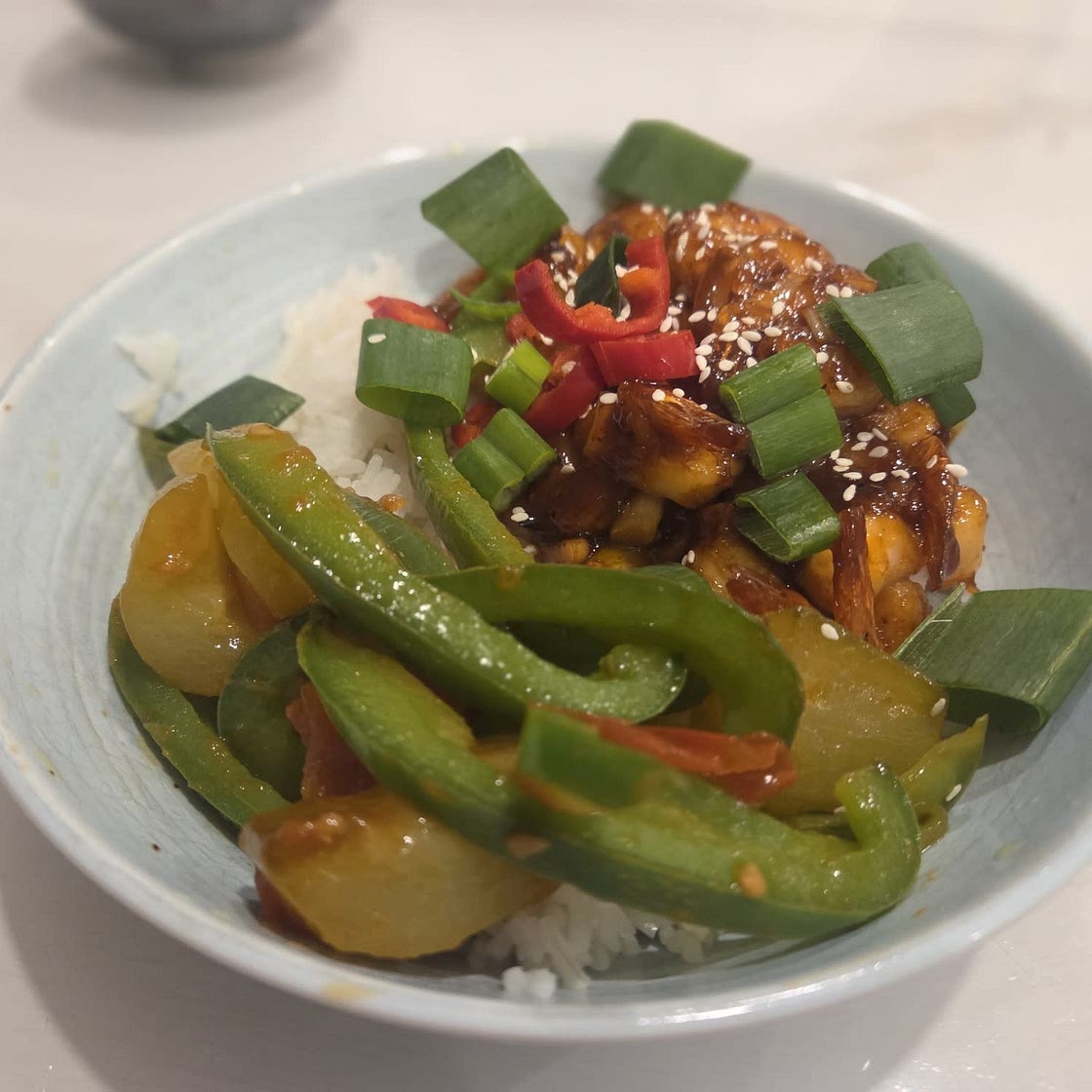 Asian Chilli Garlic Prawns (Shrimp)