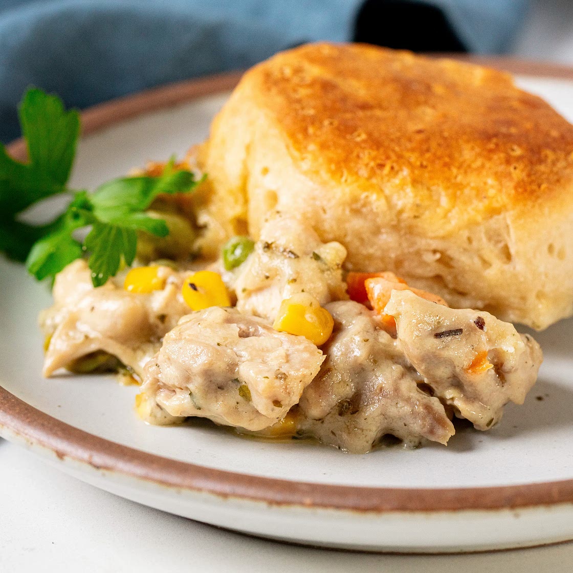 Slow-Cooker Creamy Chicken Pot Pie