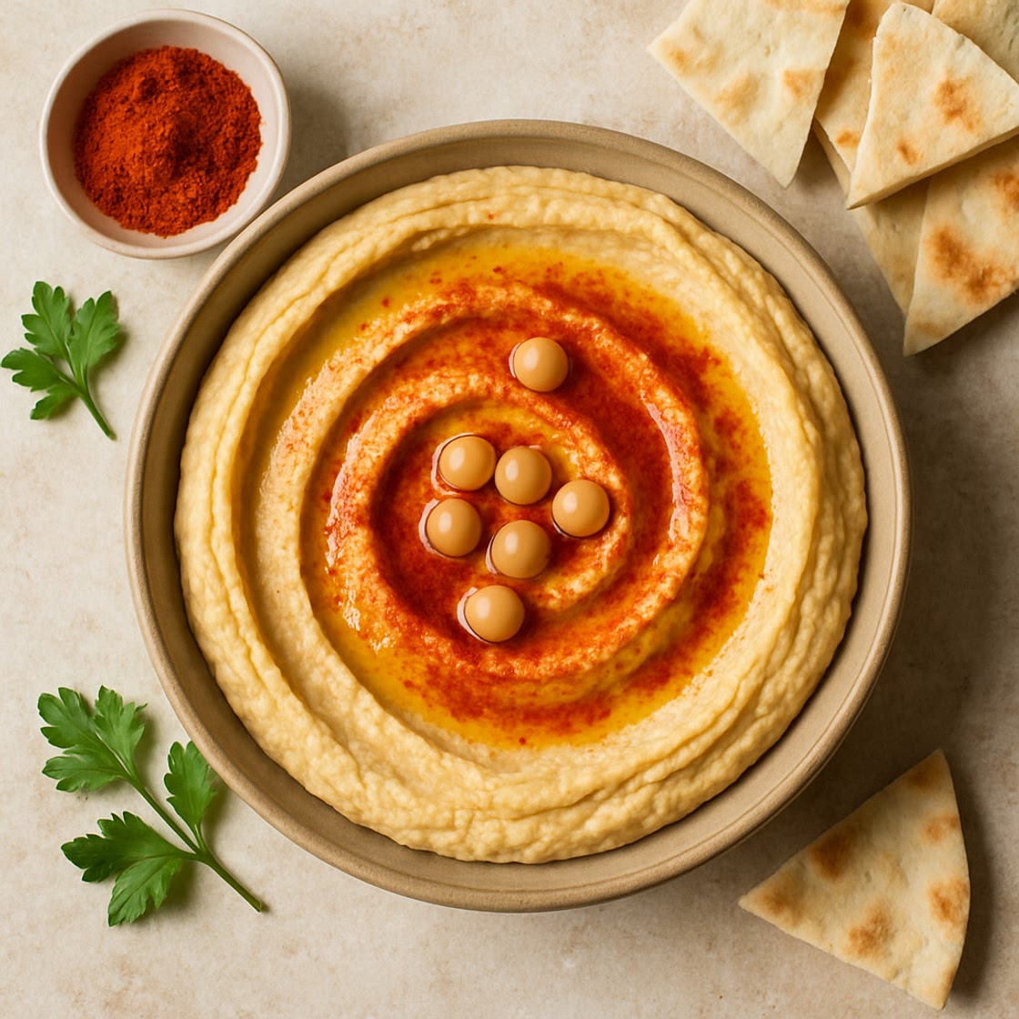 Classic Hummus with Roasted Paprika