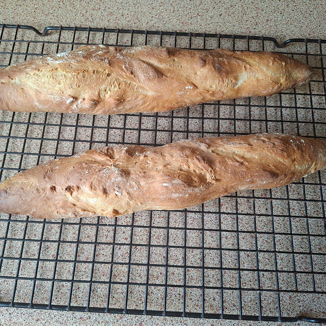 2 mini baguettes