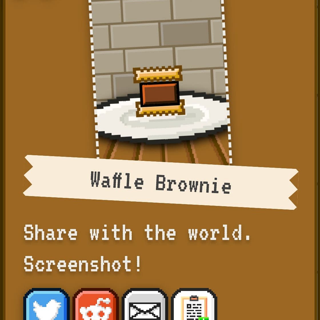 Brownie waffle