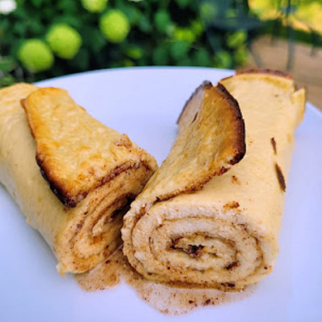 Cottage Cheese Cinnamon Roll Up