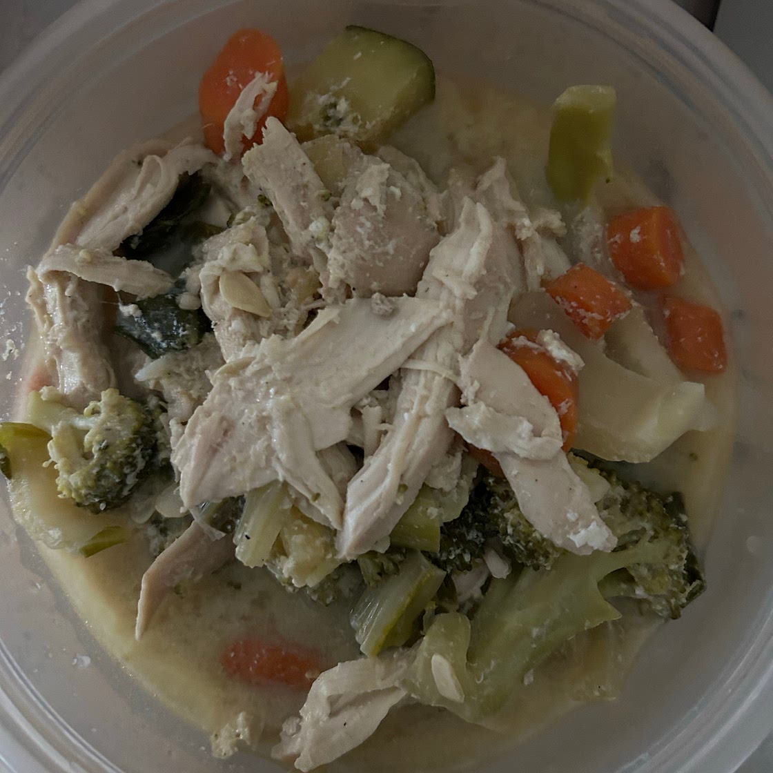 Crockpot Chicken & Veggie Egg Drop Soup