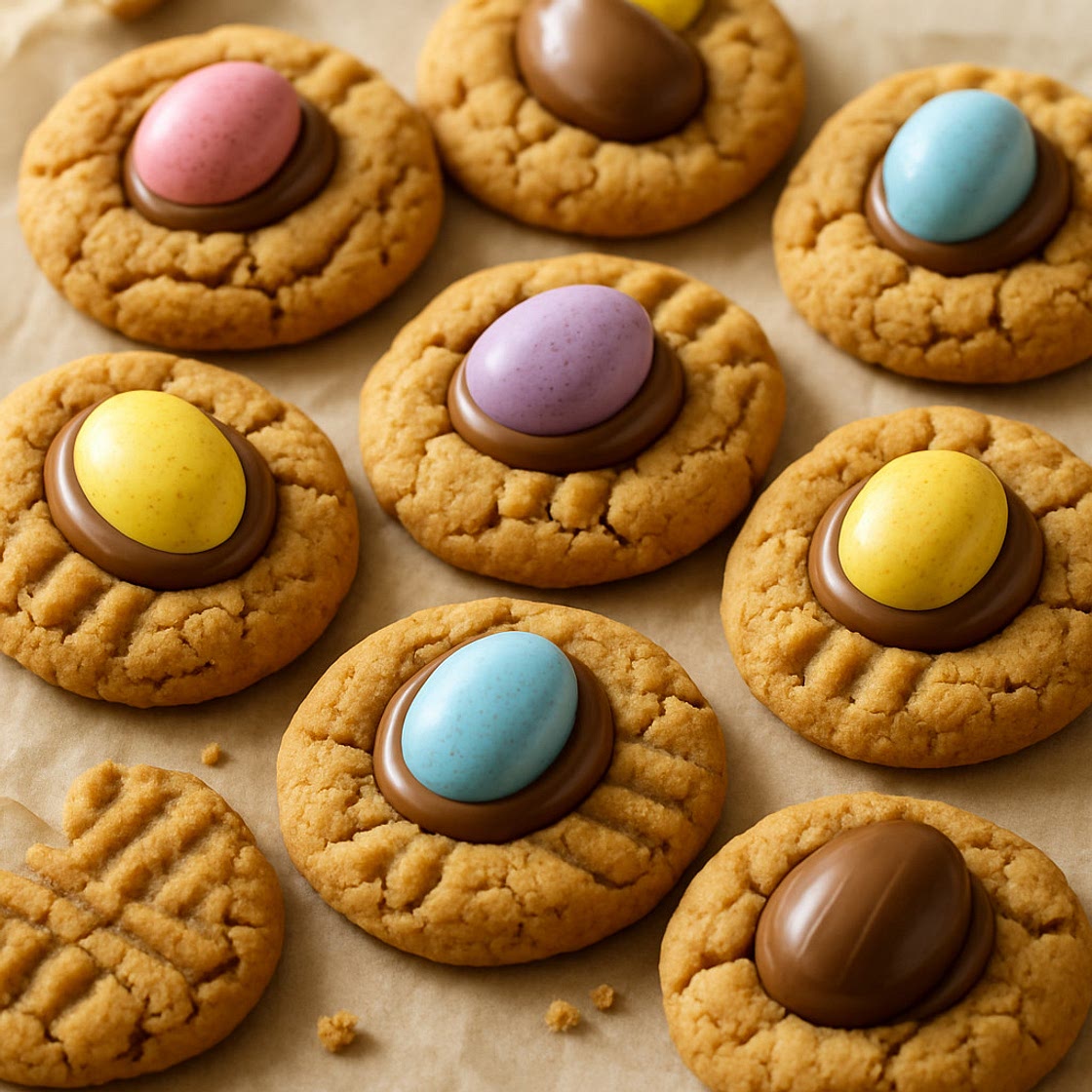 Peanut Butter Egg 'Cookies'