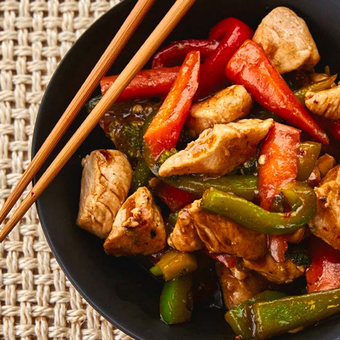 Vegetable-Chicken Stir-Fry