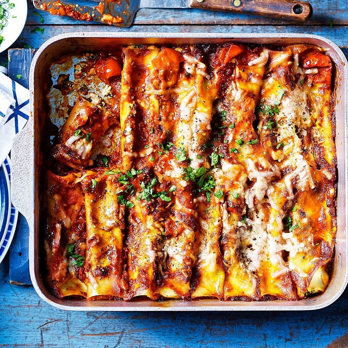 Cannelloni with Ricotta and Spinach