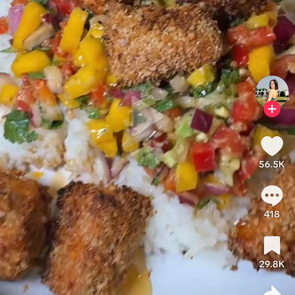 Salmon Bites and Salsa