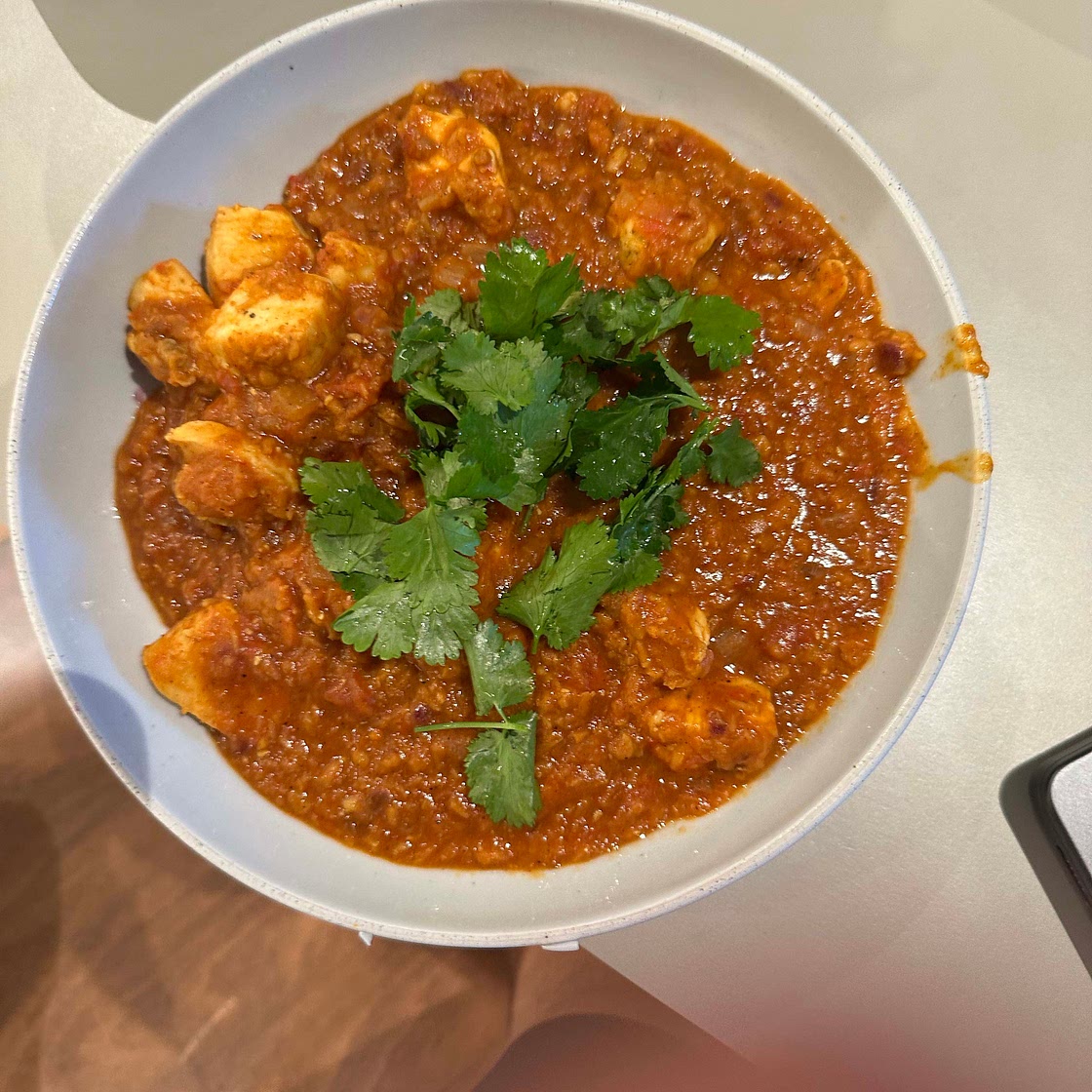 Madras Chicken and Red Lentil Bowl