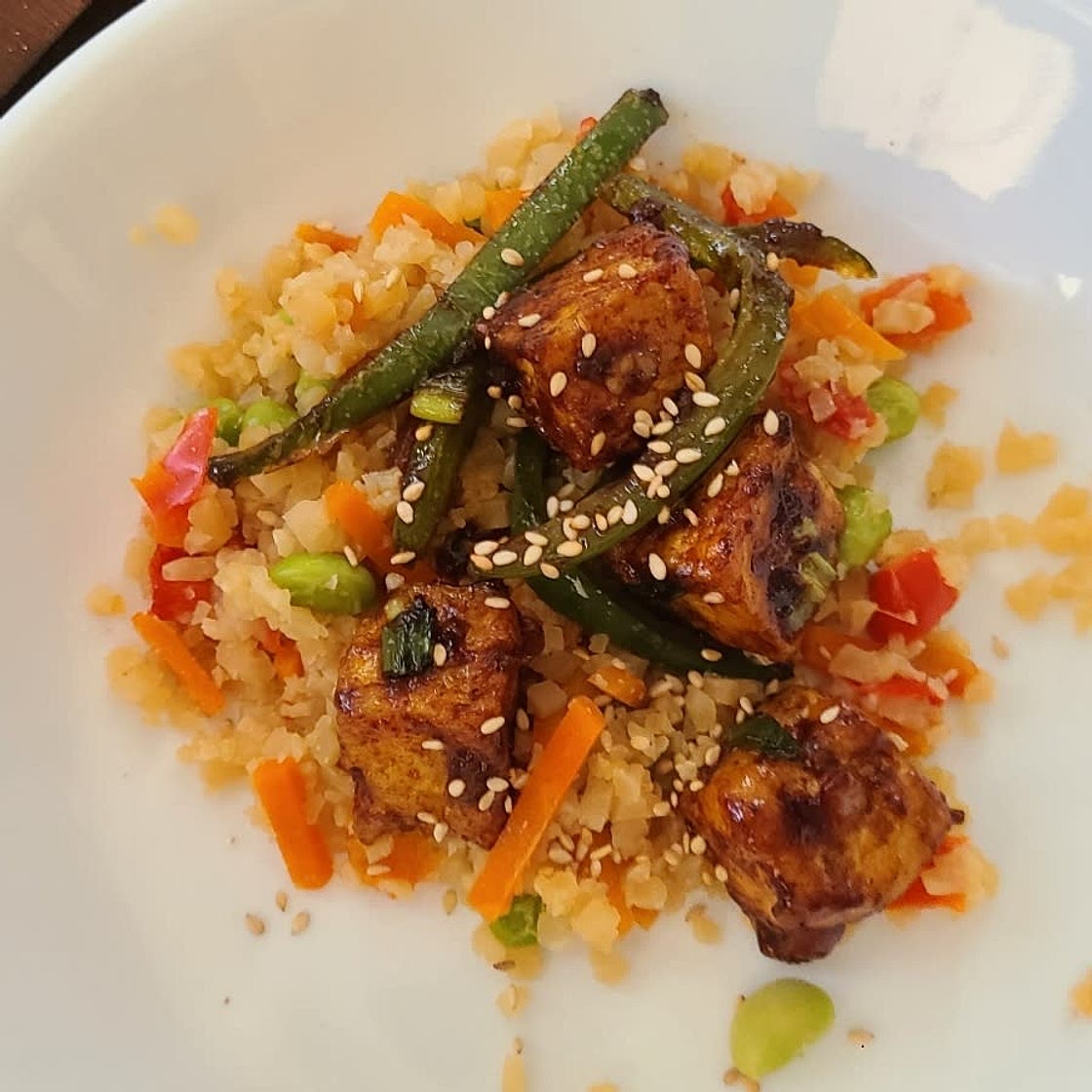 Spicy & Crunchy Garlic Tofu (Kkanpoong Tofu)