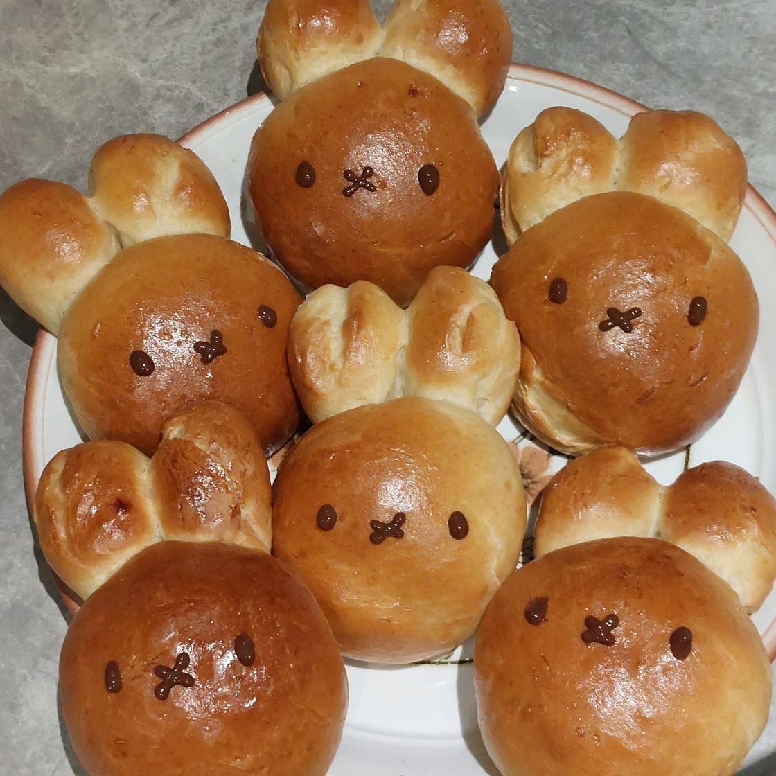 Miffy Anpan (Red Bean Buns)