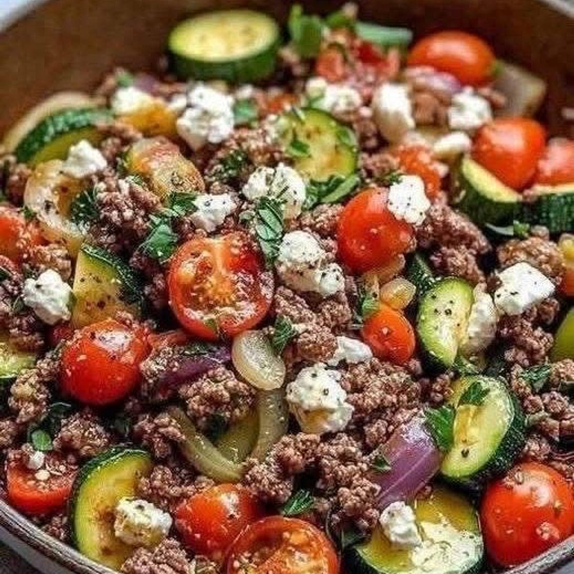 Mediterranean Beef Skillet