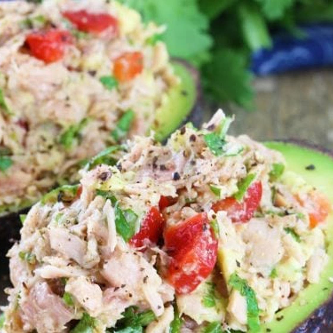 Healthy Tuna Stuffed Avocado