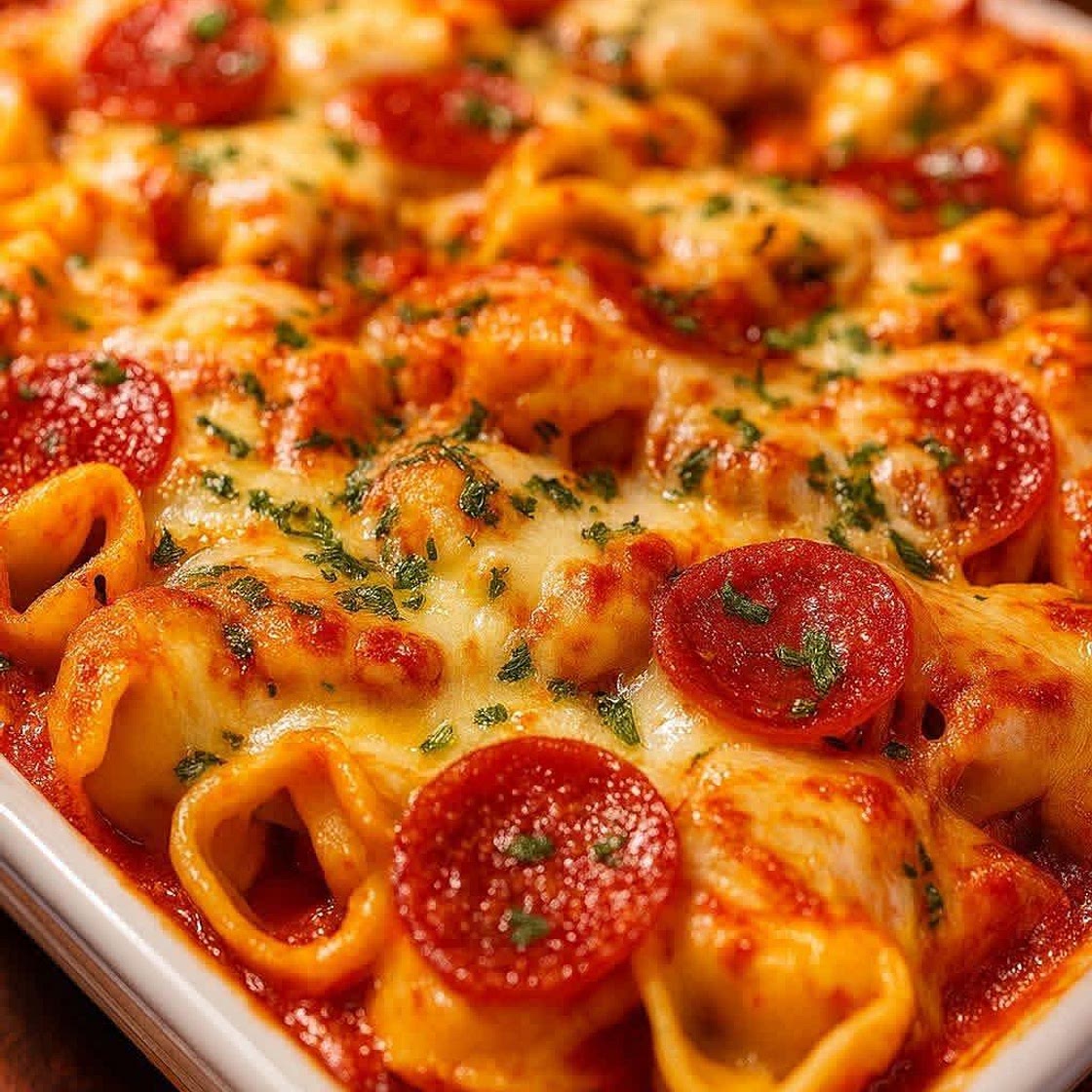 Tortellini Pepperoni Bake