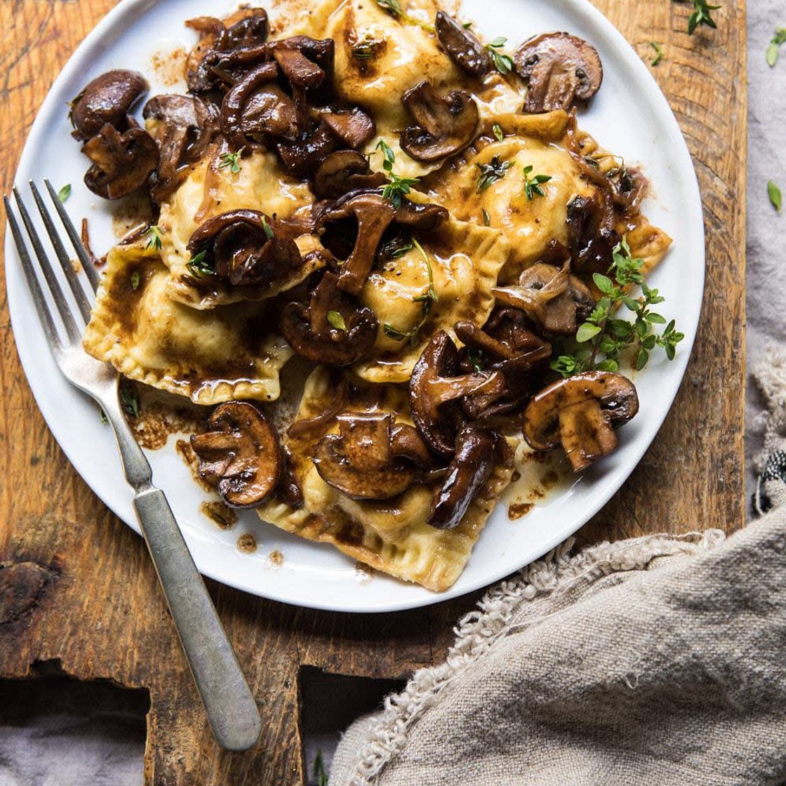 Truffle Ravioli with Wild Mushrooms