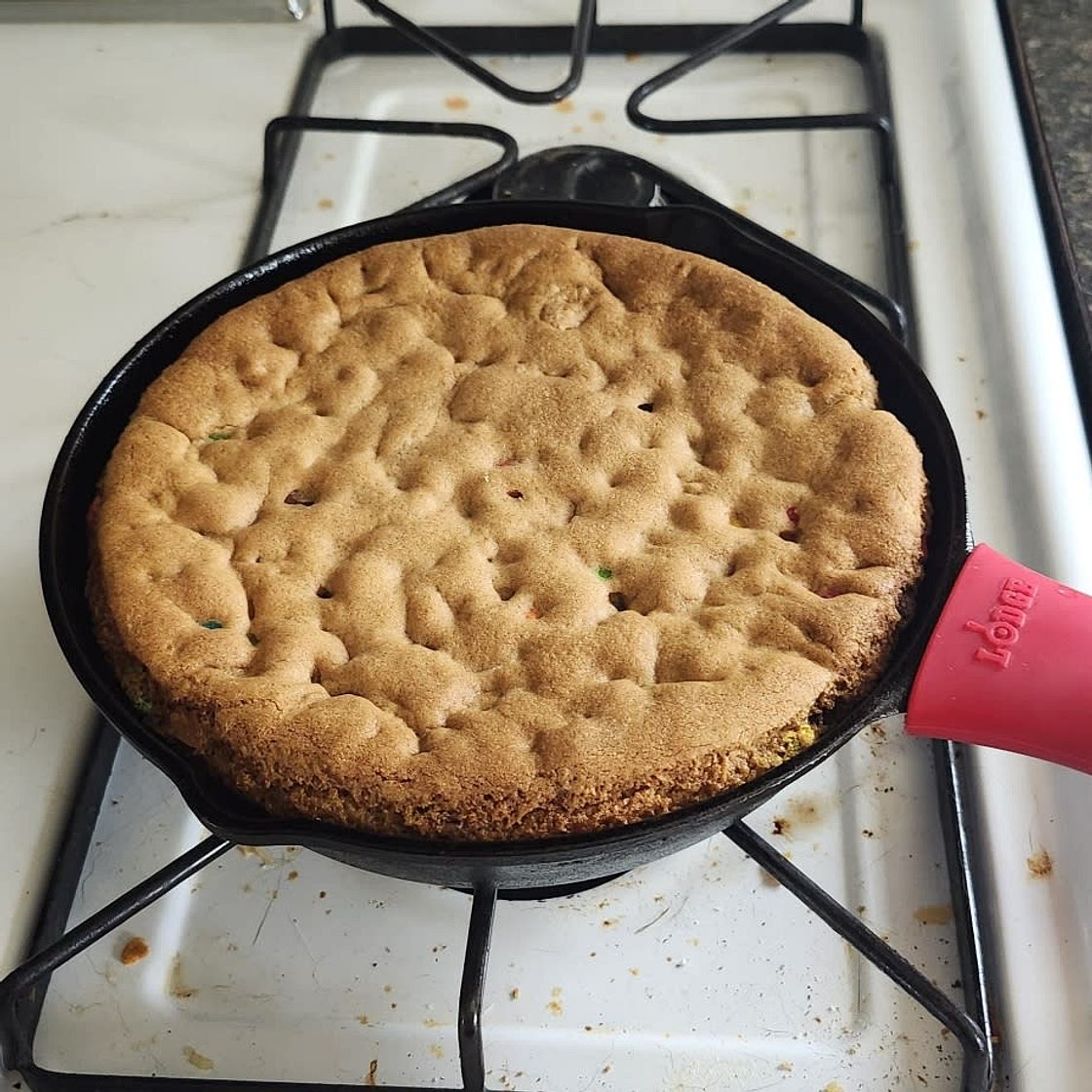 Air Fryer Chocolate Chip Skillet Cookie