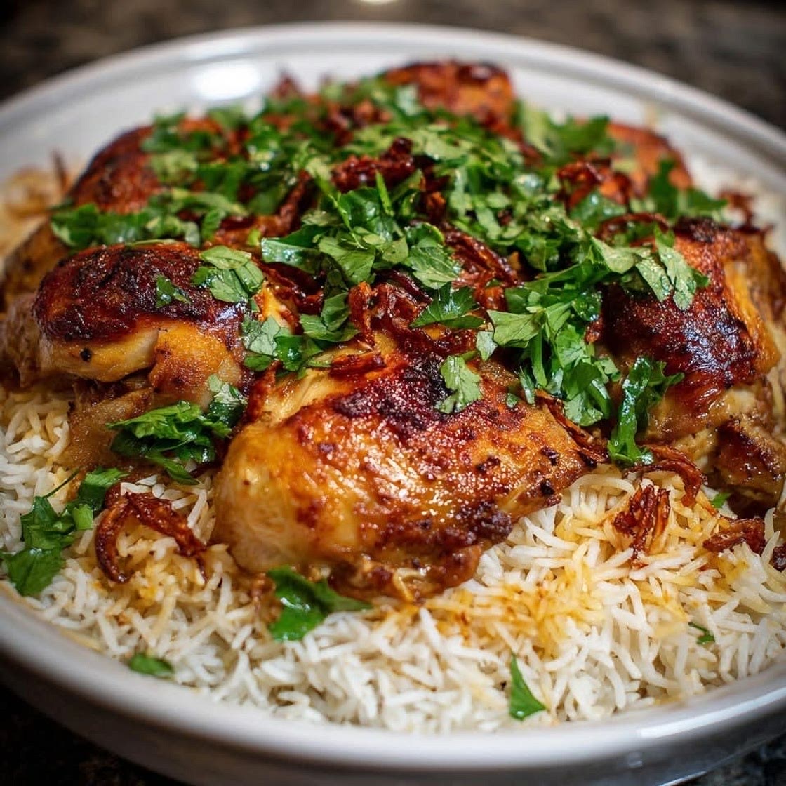 Poulet Perse aux Épices et Safran