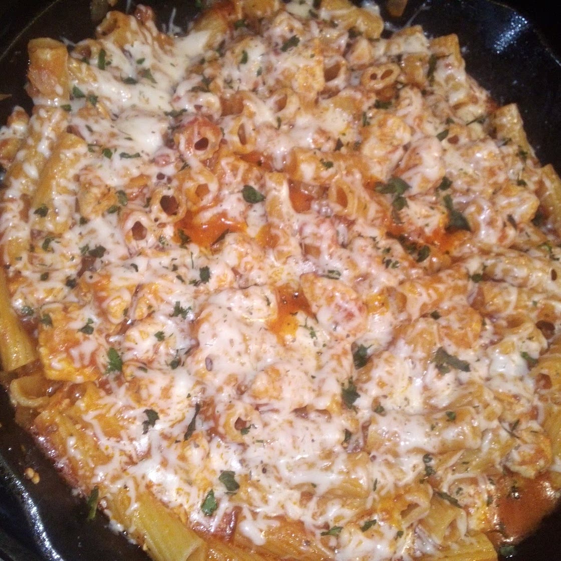 One Pot Chicken Parmesan Pasta