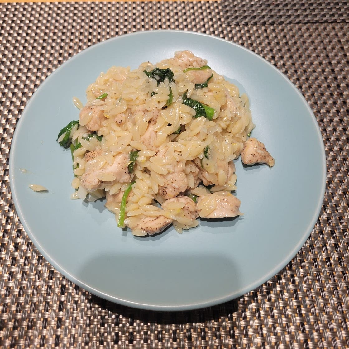 Lemon Chicken Orzo Pasta