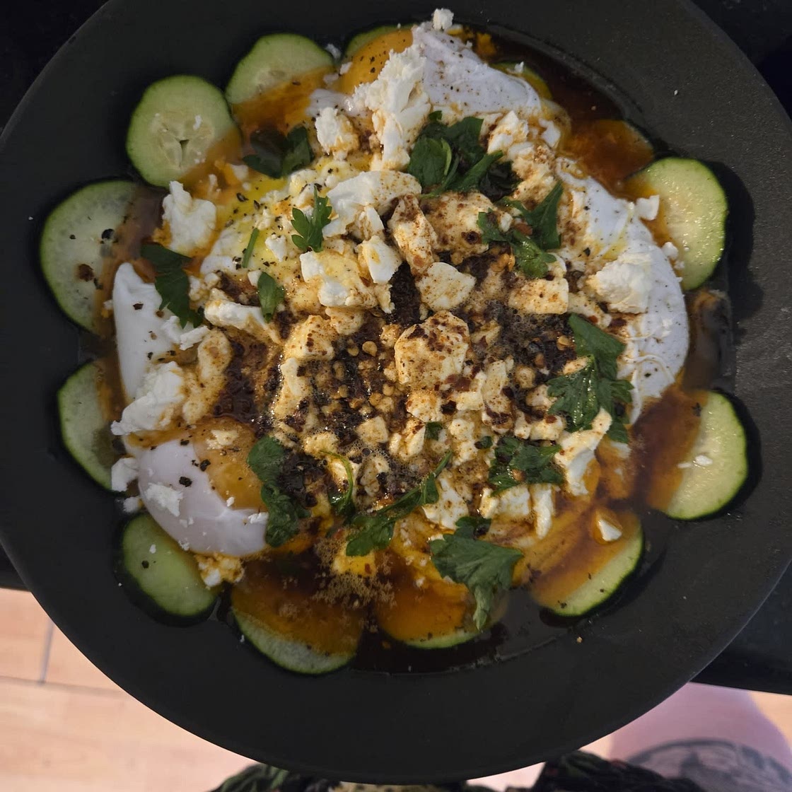 Cilbir: Turkish Eggs in Garlicky Yogurt Sauce