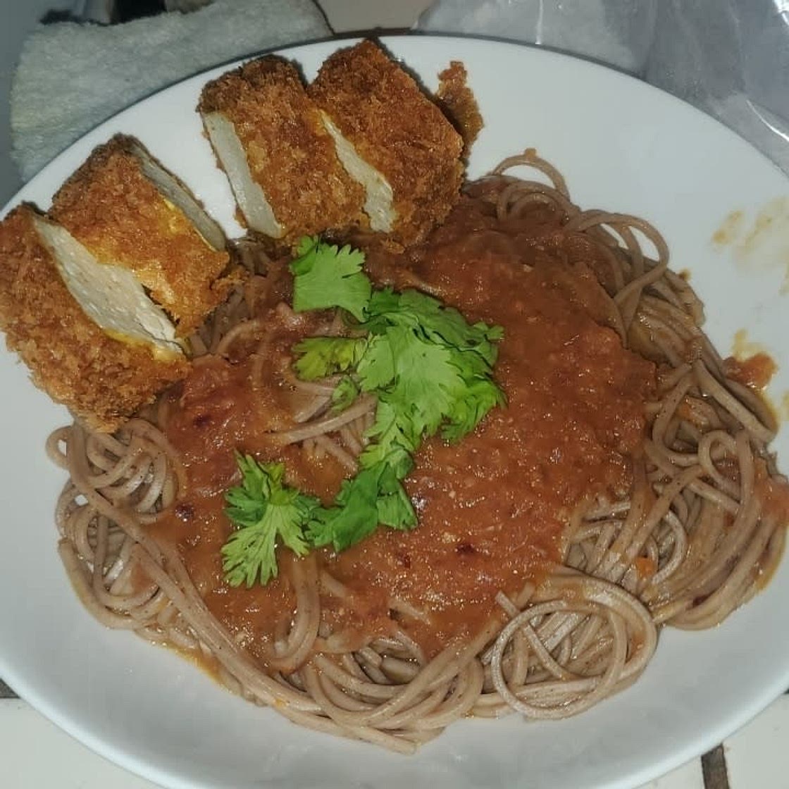 Tofu Katsu Noodles