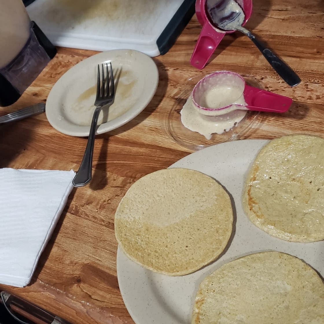Oatmeal Cottage Cheese Pancakes