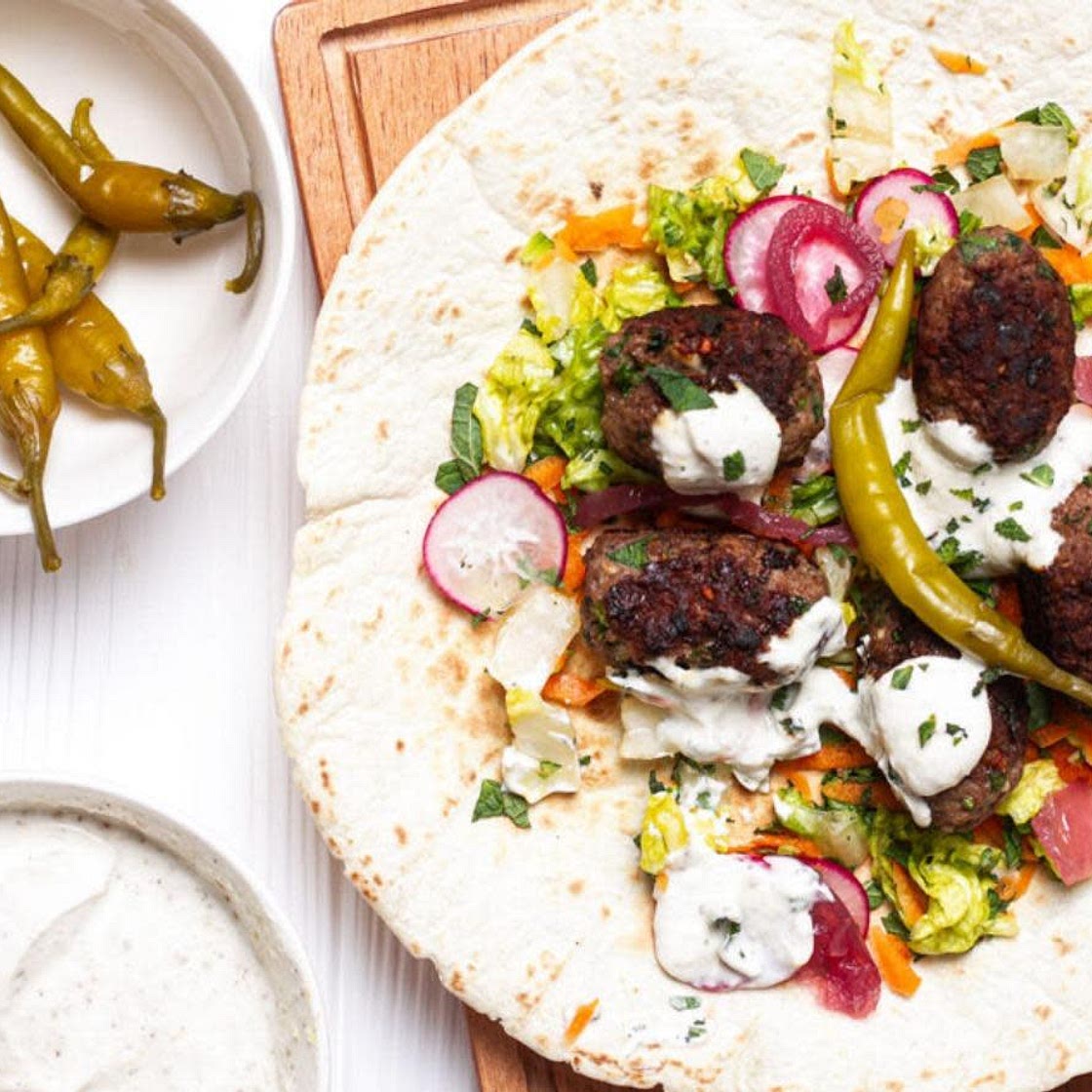 Vegetarian Kofte Wraps