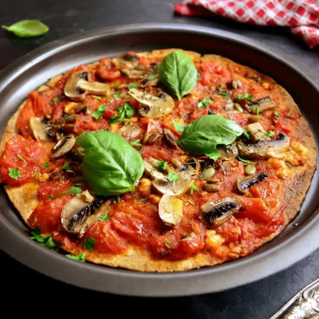 Grain-Free Smoked Salmon Tortilla Pizza
