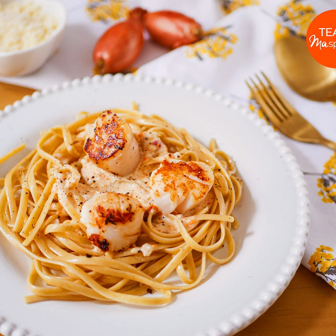 Recette Pâtes aux noix de saint Jacques