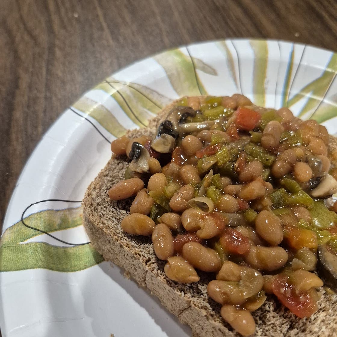 Healthy beans on toast