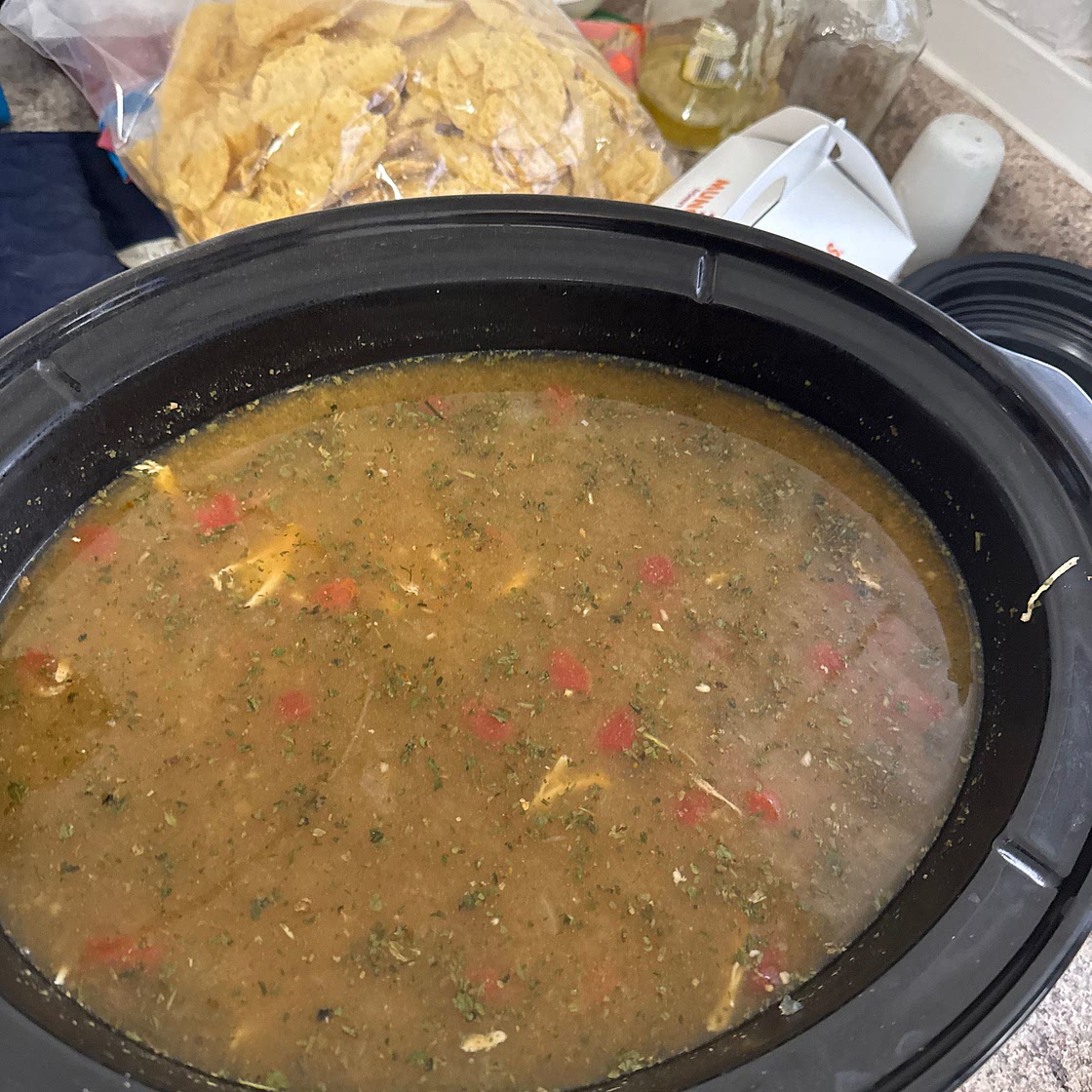 Salsa Verde Crockpot Chicken Soup