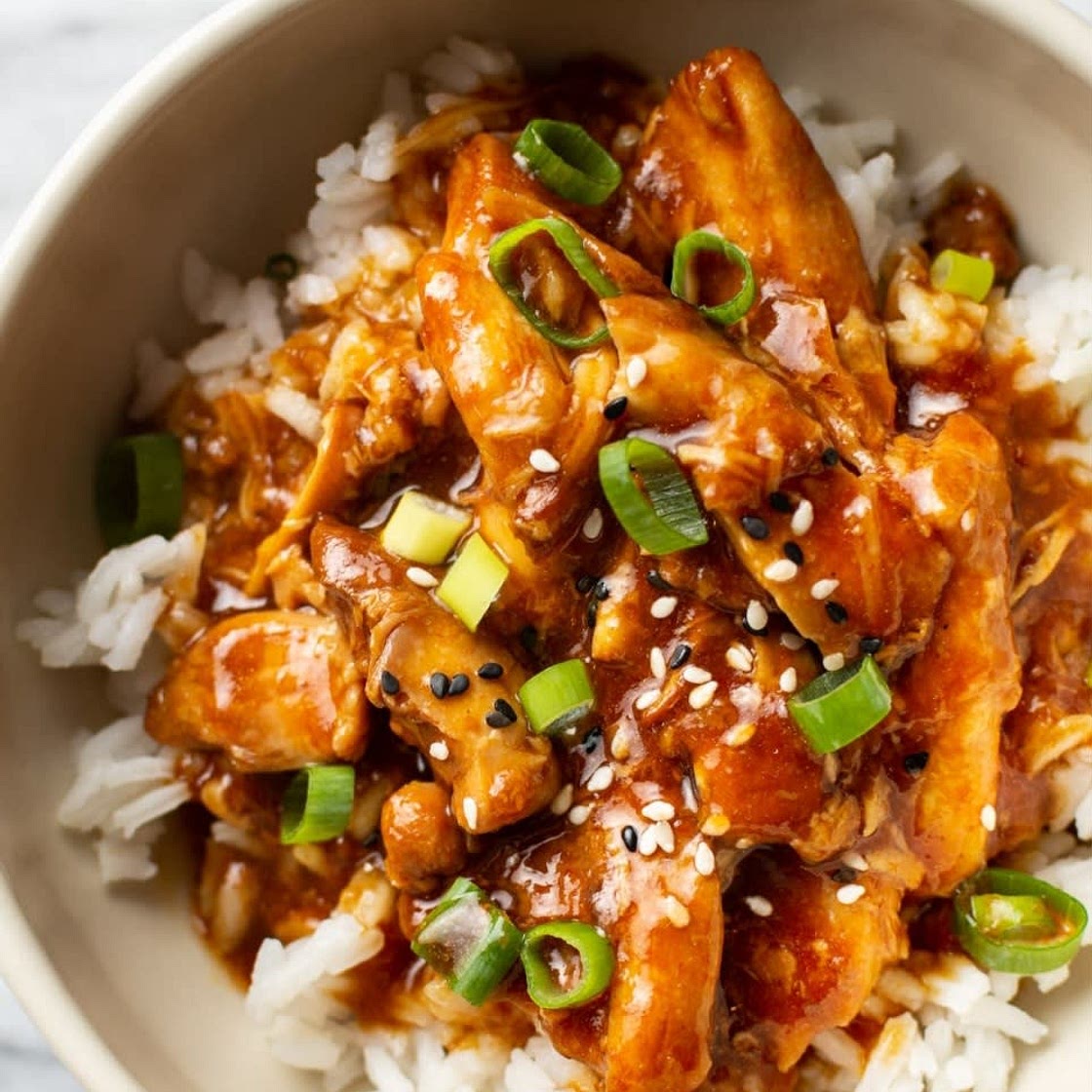 Slow Cooked Honey Garlic Chicken