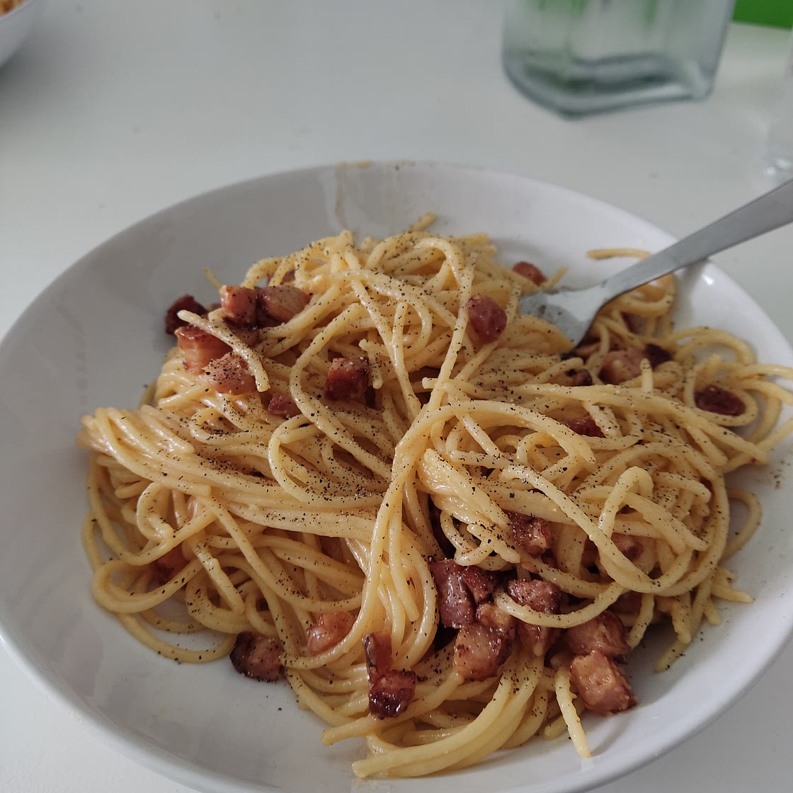 Espaguetis carbonara (receta original)