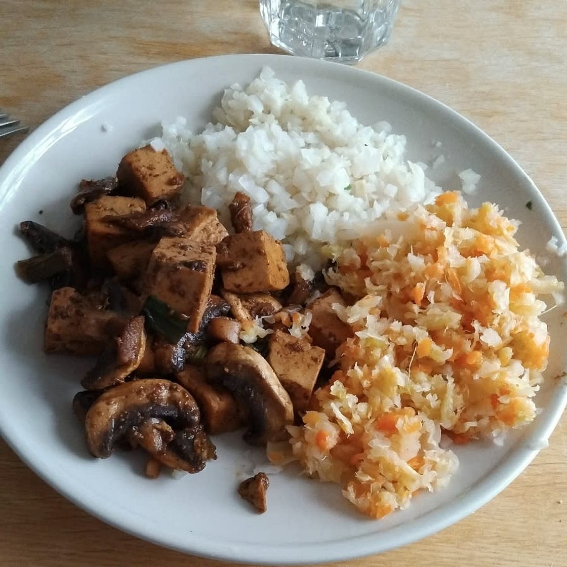 Tofu and Mushroom Jorim (Soy-Braised Tofu)